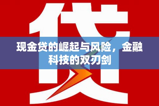 烈屿现金贷的崛起与风险，金融科技的双刃剑