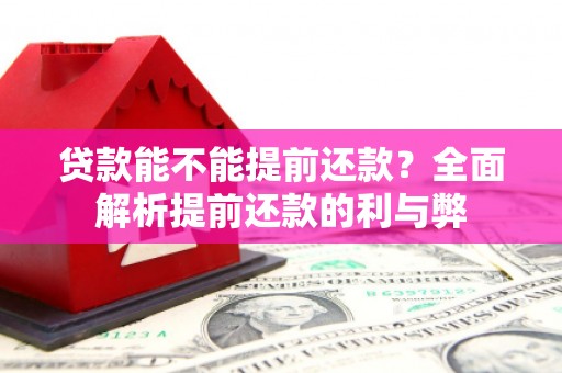 烈屿贷款能不能提前还款？全面解析提前还款的利与弊