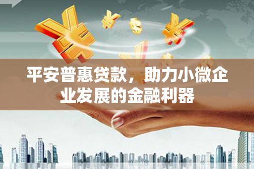 烈屿平安普惠贷款，助力小微企业发展的金融利器
