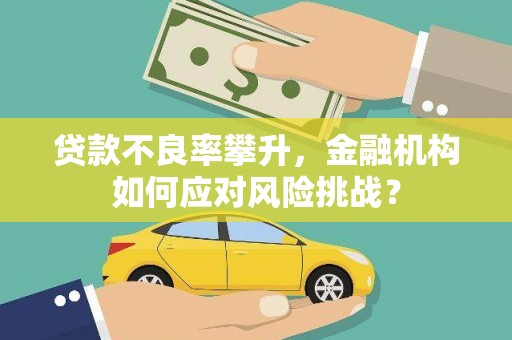 烈屿贷款不良率攀升，金融机构如何应对风险挑战？